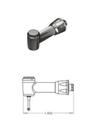 Star, NSK & E-Type Fitting Push Button Latch Head (12 Teeth)